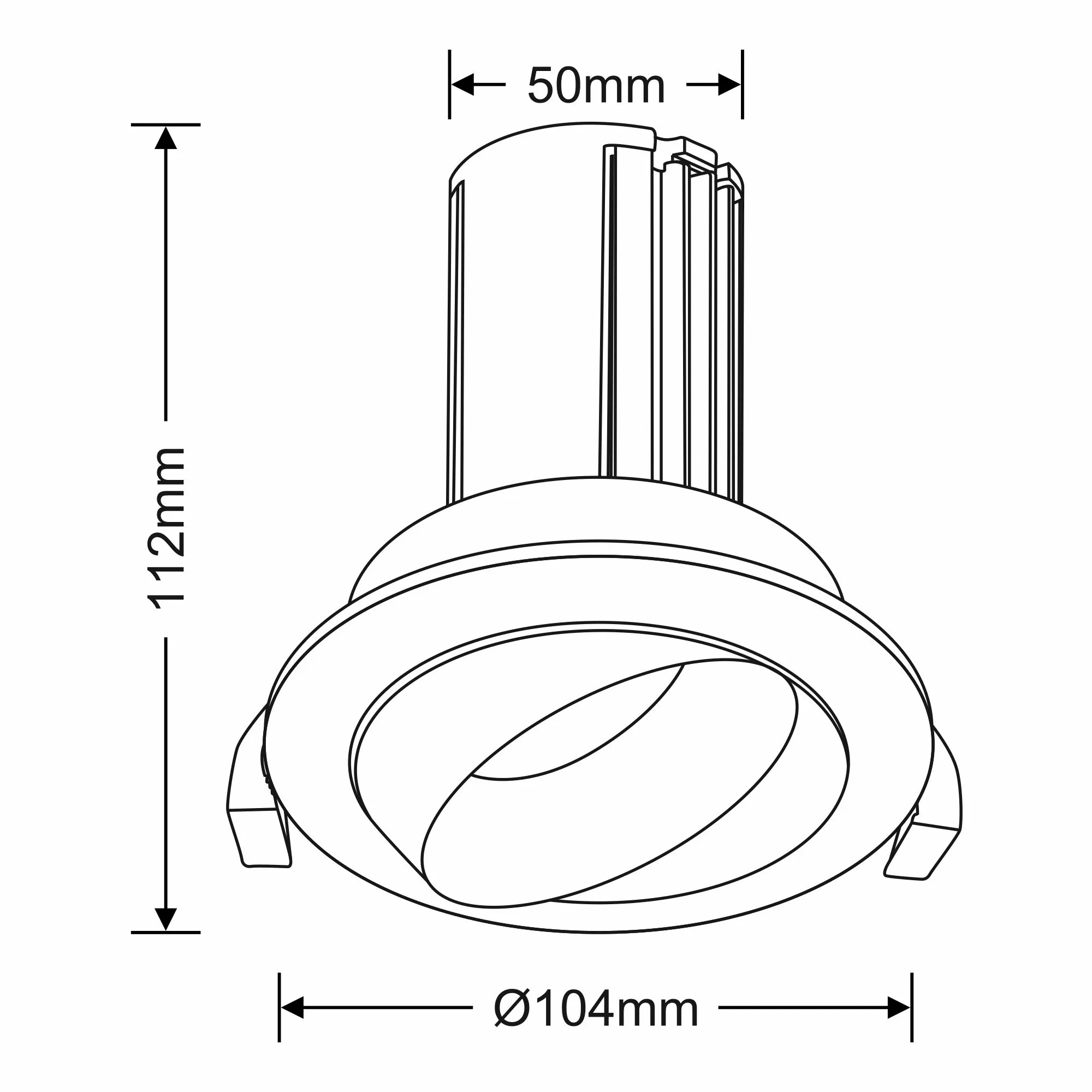 Bonia 12 Tridonic Powered 12W 3000K 1200lm 24° CRI>90 LED Engine White/Silver Fixed Recessed Spotlight, IP20 DM202451  Dlux Bonia 12